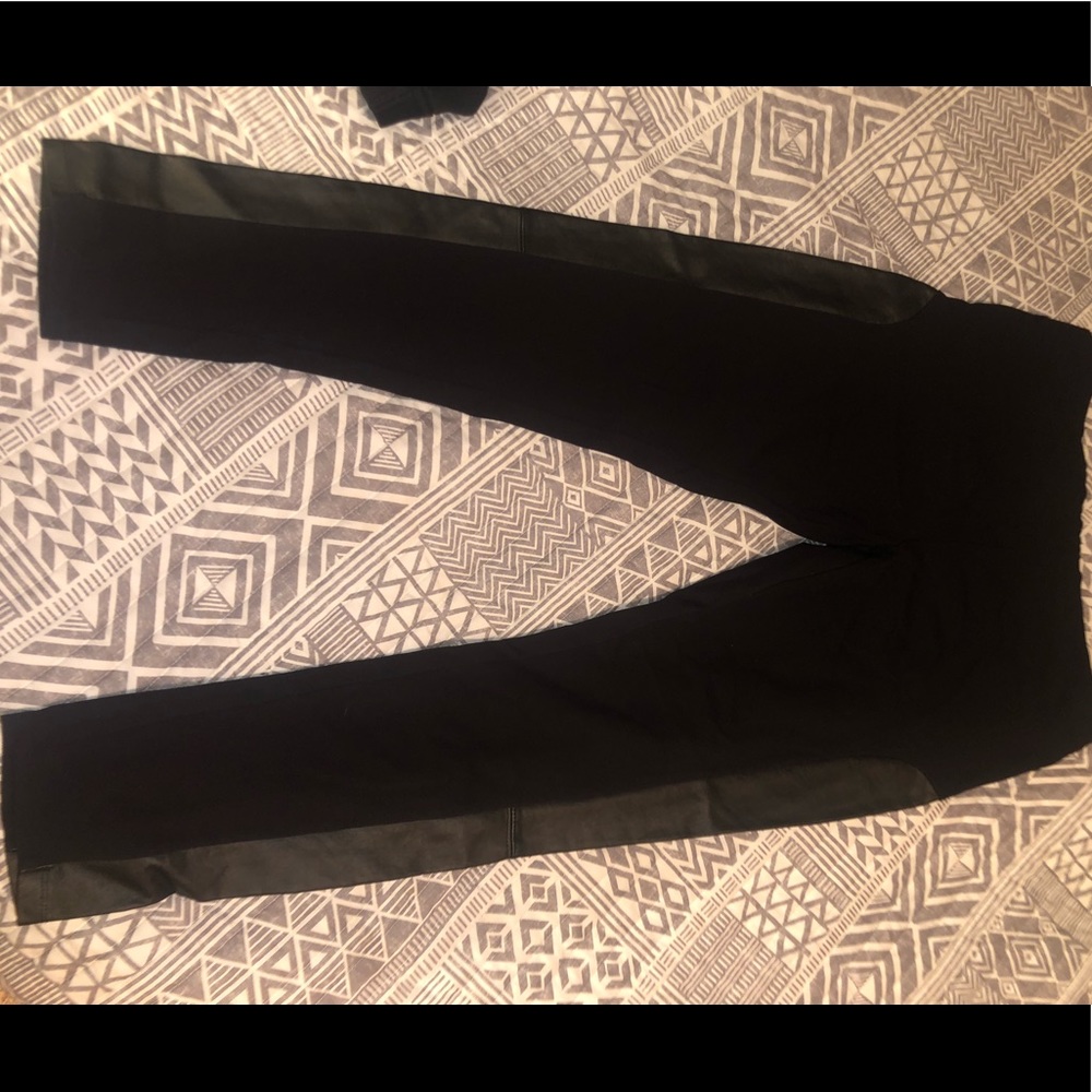 philosophy leather and spandex pants/leggings